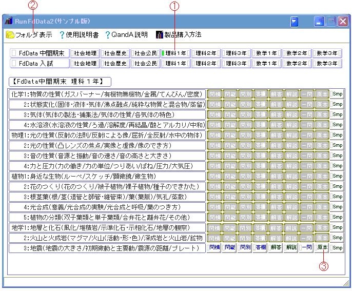 FdData テスト過去問題集 中学社会・数学・理科 1年〜3年 - 参考書